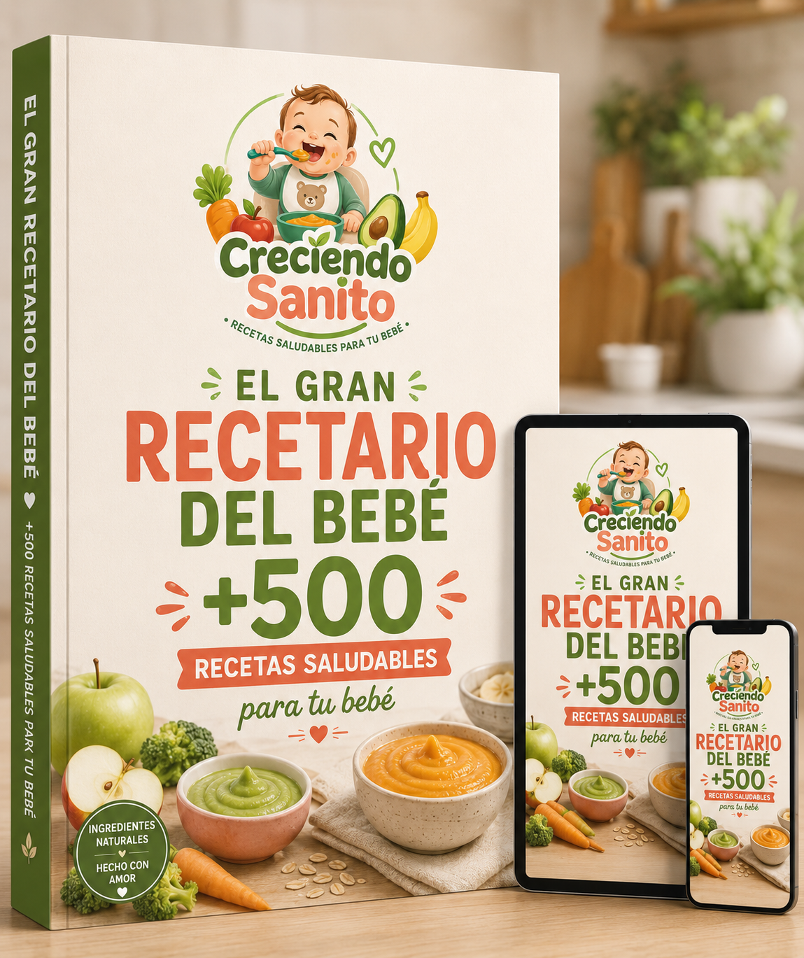 +500 Recetas Saludables para tu Bebé